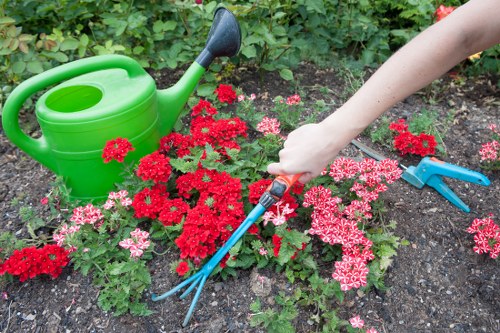 Safety and compliance paperwork on a clipboard for local gardening work